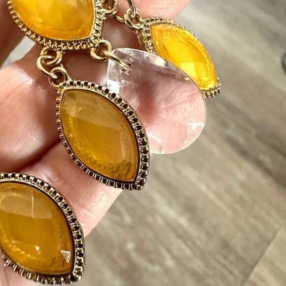 Tanya Creations yellow drop Earrings - Picture 4 of 10